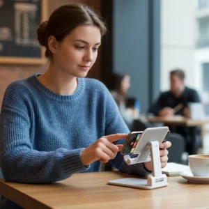 حامل الهاتف المكتبي القابل للطي